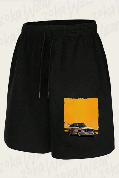 ZOKAWEAR Unisex σορτς με στάμπα Audi Quattro S1