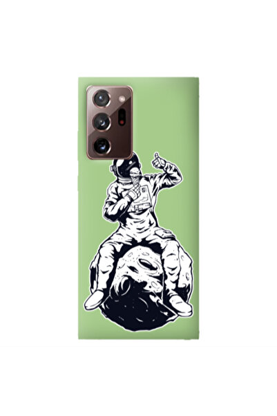 Other Samsung Note 20 Plus ice cream in space Light Green Colored Silicone TP...