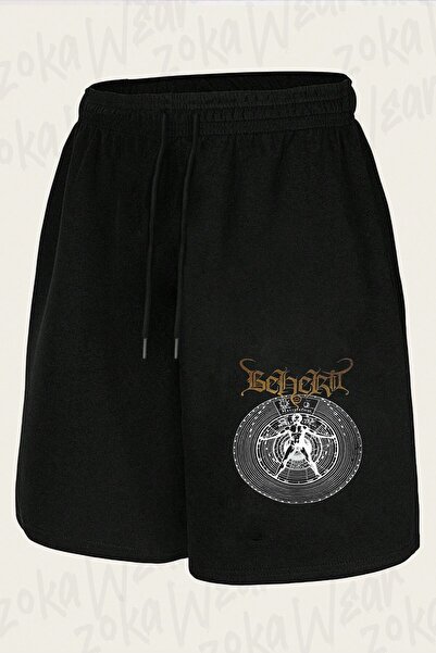 ZOKAWEAR Unisex σορτς με τυπωμένο σχέδιο λογότυπου Beherit