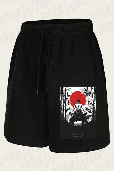 ZOKAWEAR Unisex One Piece Roronoa Zoroo Design Printed Shorts