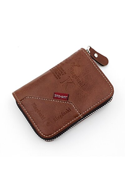 Choice Lbrown Vintage Style Compact PU Leather Wallet - Multiple Card Slots, ...