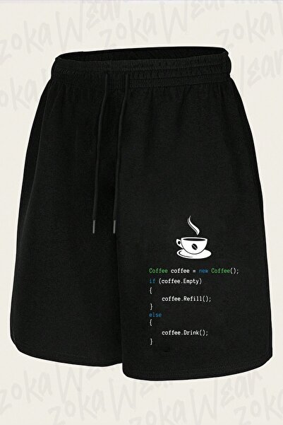 ZOKAWEAR Unisex Computer Programmer Code Design Printed Shorts