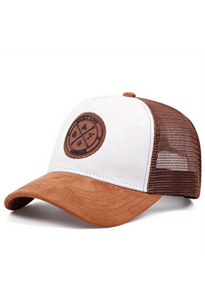 Choice1 56cm-60cm Camel White Hot Sale Unisex Cap ENJOY LIFE Letter Patch Bas...