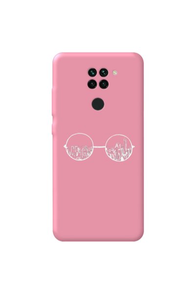 Other Xiaomi Redmi Note 9 Sunglasses Pink Colored Silicone TPU Θήκη
