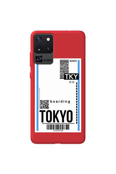 Other Samsung S20 Ultra Tokyo Boarding Red Colored Silicone TPU Θήκη