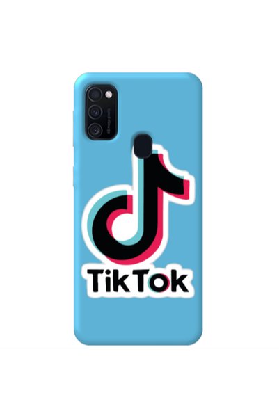 Other Samsung M21 Tik Tok Blue Colored Silicone TPU Θήκη