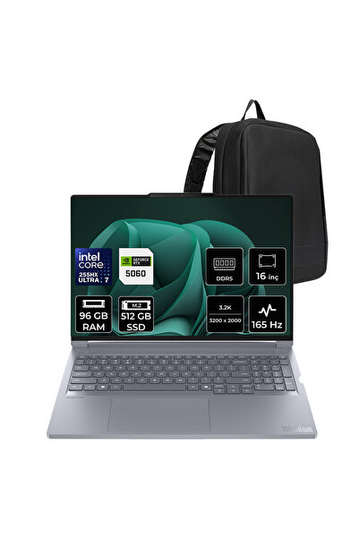 LENOVO ThinkBook 16P G6 IAX Core Ultra 7 255HX RTX 5060 8GB 115W 96GB RAM 512...