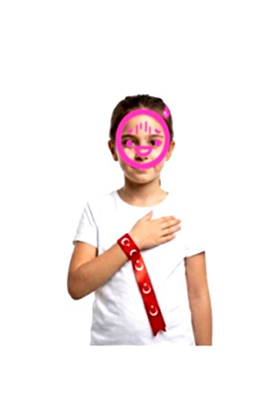 Vatan Flag Bracelet with Ribbons and Crescent and Star