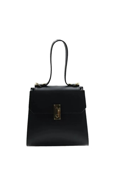 matis atelier Geantă de damă din piele Nadia - Negru