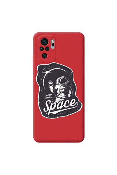 Other Xiaomi Redmi Note 10S I need more spacee Red Colored Silicone TPU Θήκη