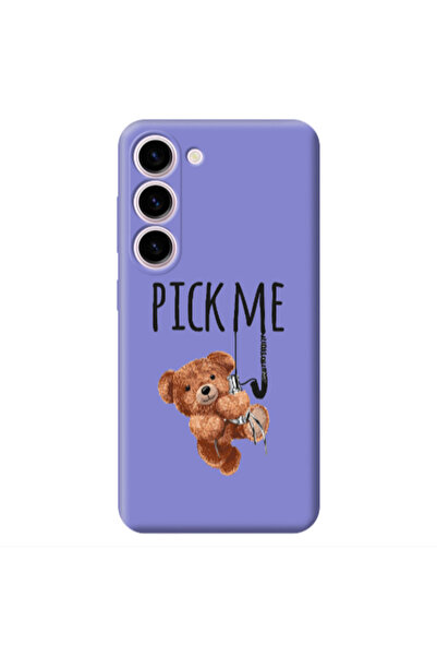 Other Samsung S23 Plus Pick me Purple Colored Silicone TPU Θήκη