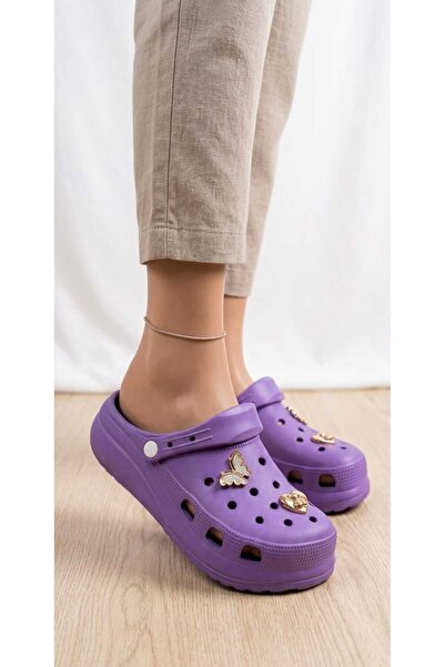 AkınalBella Women's Stoned Cros Type Casual Slippers E428.Z