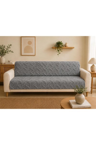 SYCAMORE HOME Premium Chenille Sofa Cover 175X215 cm Sofa Bed Cover Non-Slip Washable Jacquard