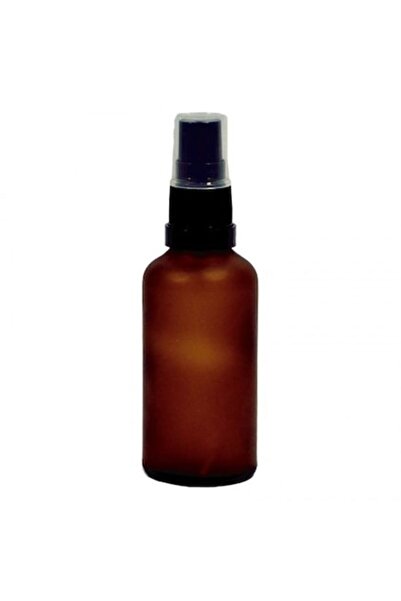 OEM Sticlă chihlimbar mată cu pulverizator, 50ml, diametru 38mm, înălțime 93mm