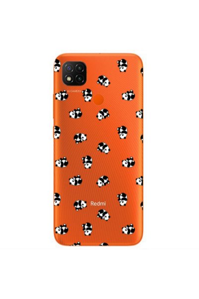 Other Xiaomi Redmi 9c Small Pandas Transparent Silicone TPU Θήκη