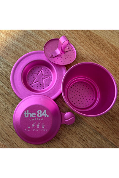 the84.coffee Vietnamese Phin Filter (PINK) I Anodized Aluminum Traditional Co...