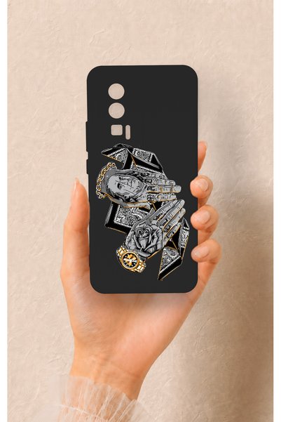 Vip Case حافظة سيليكون منقوشة مصنوعة يدويًا متوافقة مع Poco F5 Pro