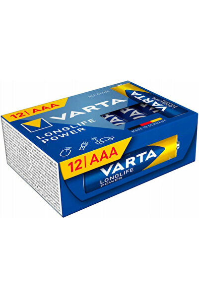 Varta Μπαταρίες Αλκαλικές Longlife Power AAA 1.5V 12 τεμάχια