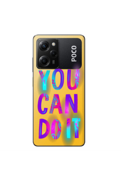 Other Xiaomi Poco X5 Pro You Can Doit Transparent Silicone TPU Θήκη