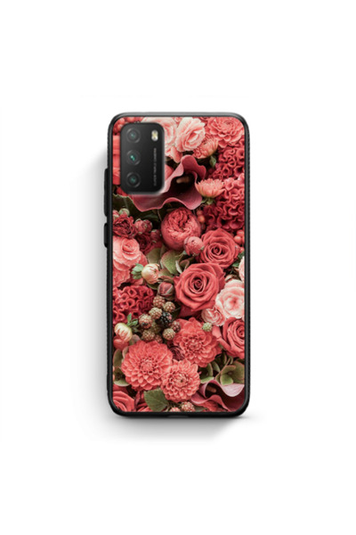 Other Xiaomi Poco M3 Rose festival Black Glossy Θήκη