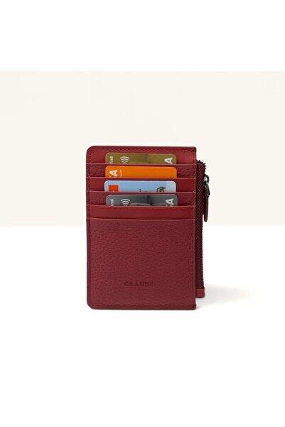 Grande Genuine Leather Card Holder Zipper Wallet