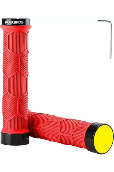 ROCKBROS 40720007002 Λαβές τιμονιού ποδηλάτου σε κόκκινο χρώμα