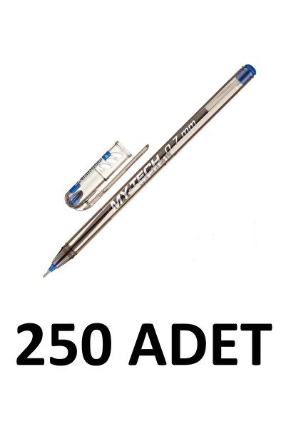 Pensan My-Tech 250 Pieces 0.7mm Ballpoint Pens