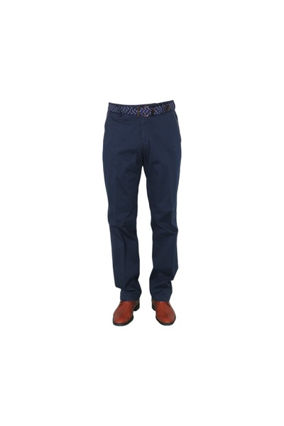 SUNWILL 231601N -7599 -405 Ανδρικό Παντελόνι Βαμβακερό Σε Κλασική Γραμμή Μπλε -