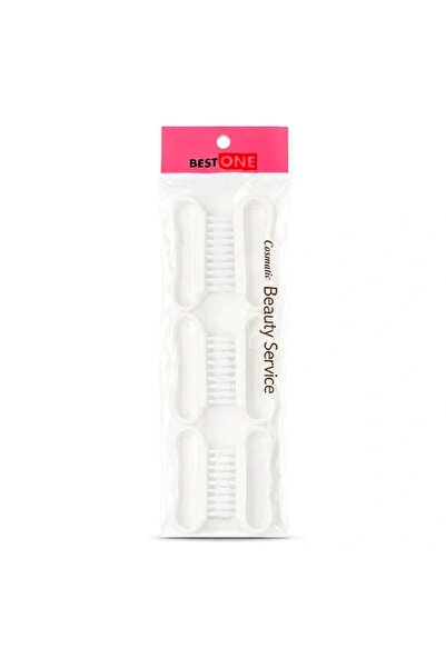 Best One Cosmetic Nail Art Cleaning Brush 6 Pcs White