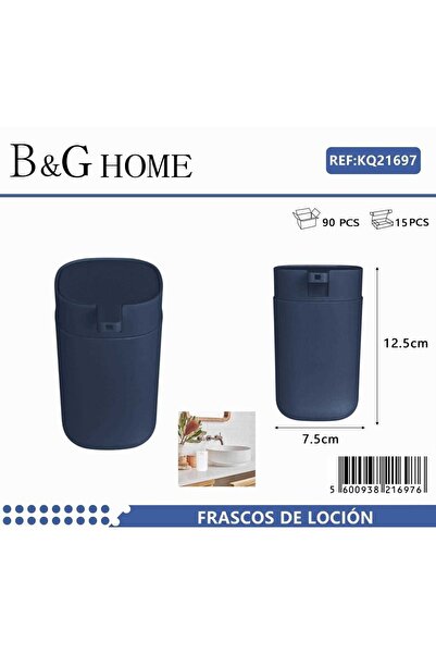 Tradesor Θήκες κρεμοσάπουνου Dispenser πλαστικές - Σετ 5pcs - Blue - 21697