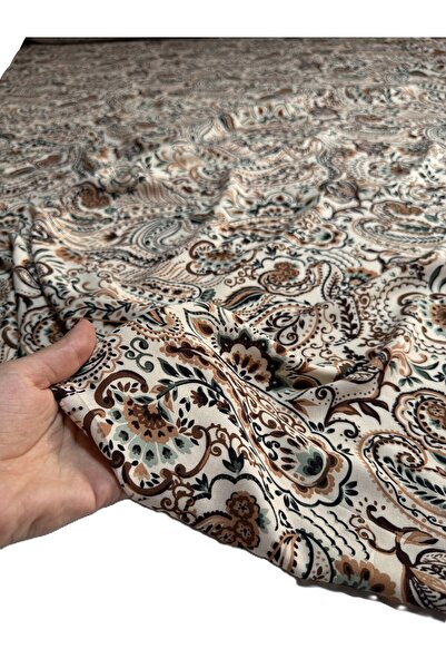 BURSA KUMAŞTAN Cotton Viscose Fabric 150 cm Wide Skirt Flowy Dress Material S...