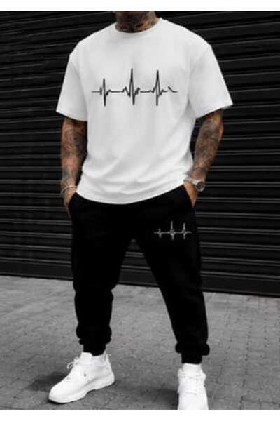 ship master Summer Collection New Arrival T-Shirt & Shorts Set Printed Patter...