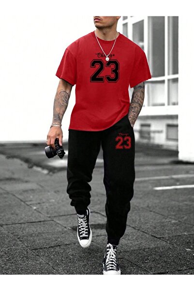 ship master Summer Collection New Arrival T-Shirt & Shorts Set Printed Patter...