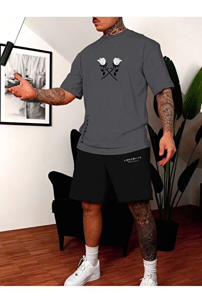 ship master Summer Collection New Arrival T-Shirt & Shorts Set Printed Patter...