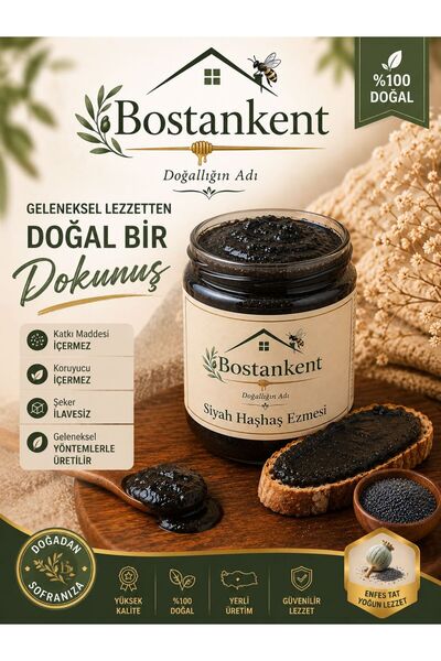 Bostankent Siyah Haşhaş Ezmesi