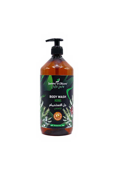 Jardin Oleane Shower Gel with Natural Herbs - Refreshing Body Wash 1L
