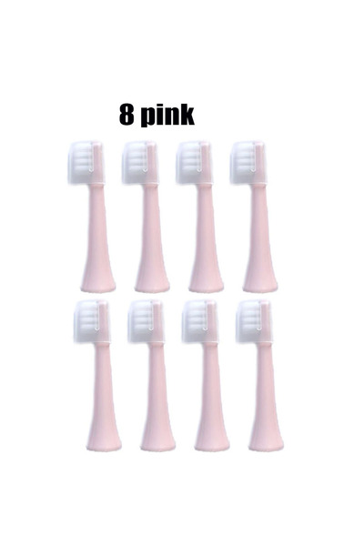 Choice 8 PCS pink With Cover 4-8 Pcs Replacement Brush Heads For MIJIA T100 M...