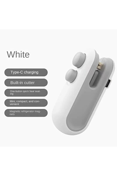 Choice آلة تغليف صغيرة بيضاء قابلة لإعادة الشحن عبر منفذ USB، مانعة للتسرب ال...