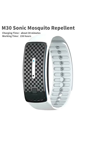 Choice1 WHITE Ultrasonic Mosquito Repellent Bracelet M30 kids Adult Anti Mosq...