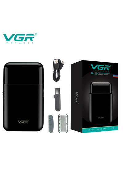 Choice3 black blade VGR convenient USB charging mini men's shaver electric ha...