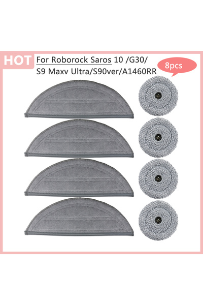 Choice3 8pcs For Roborock Saros 10 G30 S9 Maxv Ultra S90ver A1460RR Washable ...