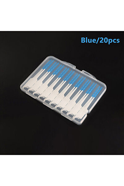 Choice12 20PcsBlue Interdental Brushes Silicone Toothpicks Teeth Floss Oral H...