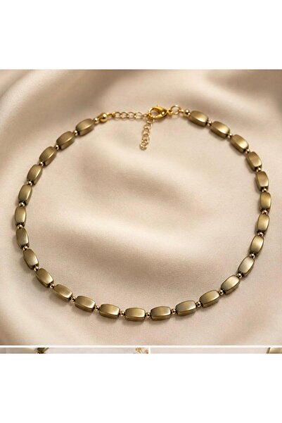 KARE ACCESORIES Modern Hematite Natural Stone Necklace