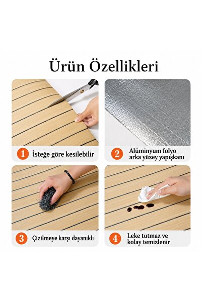 DibiDip Kendinden Yapışkanlı Isı Ses Yalıtımlı 3D Ahşap Dokulu Duvar Paneli 30x275 cm-0,85 m²