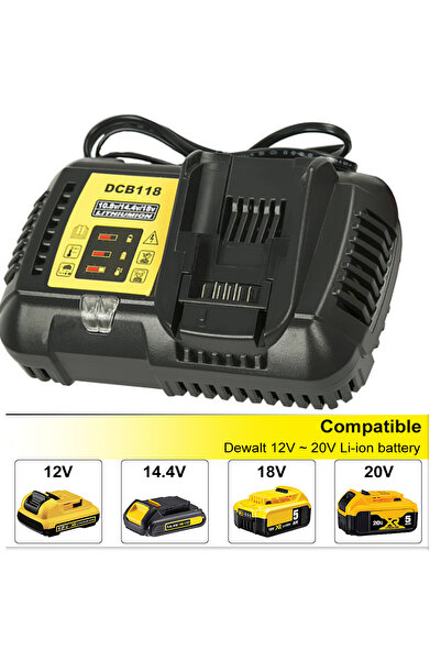 Choice EU 4.5A Fast Battery Charger DCB118 for Dewalt Li-ion Battery 14.4V 18...
