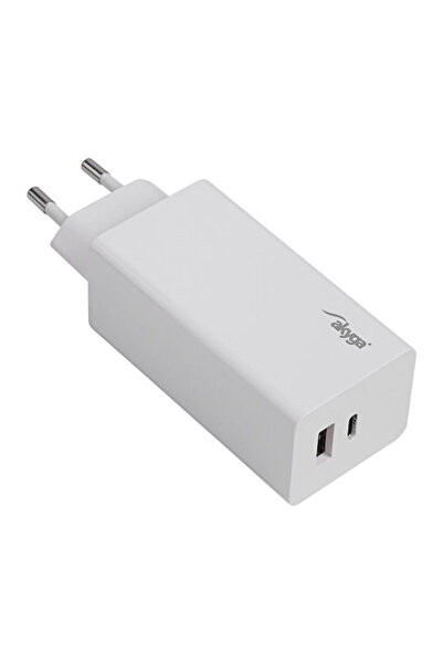 Akyga Încărcător de telefon mobil fără cablu, cu porturi de ieșire USB-A și U...