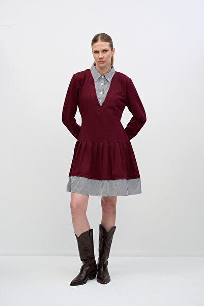 HANIQA Rochie plisată confortabilă, în stil modern