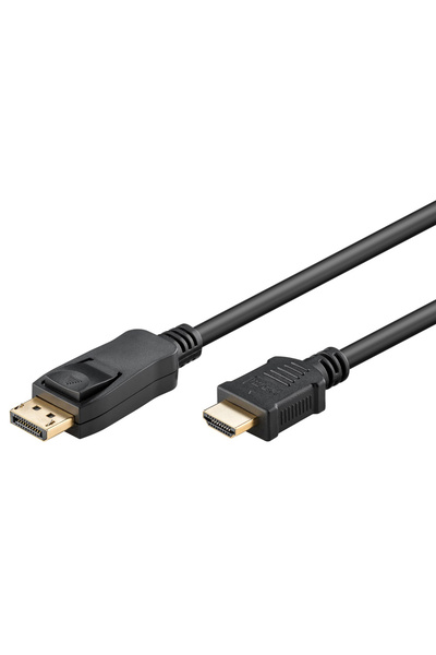 goobay καλώδιο DisplayPort σε HDMI 64835, 4K/30Hz, 1m, μαύρο