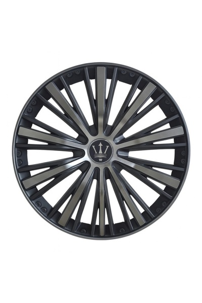 Avex Set de 4 capace de roți VELAR Blade argintii, negre și gri, design sport...