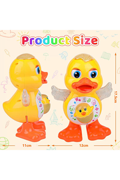 Choice Dancing Duck Electric Dancing Duck Toy Musical Walking Swing Duck with...